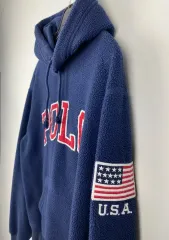 POLO RALPH LAUREN ポロラルフローレン フリース 星条旗 ボア パーカー Tシャツ S