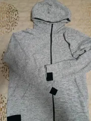 アディダス グレー WHO フード ジップアップ ジャケット 3XL