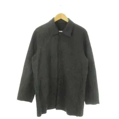 イーストボーイ EAST BOY MEN コート ウール L グレー ステンカラー 長袖 無地 /AO10 ■GY58