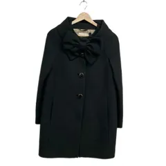 Kate spade(ケイトスペード) コート サイズ0 XS レディース美品  - 黒 長袖/リボン/秋/冬