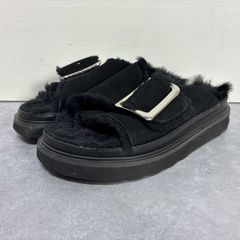 美品 MOHI ダブルベルト スタッズサンダル ブラック/ゴールド - メルカリ