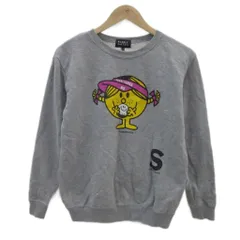 パーリーゲイツ PEARLY GATES × MR MEN LITTLE MISS ゴルフウェア スウェットシャツ トレーナー 1 M グレー プリント ラウンドネック ミドル丈 /YS20 ■GY61