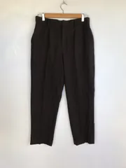 UNIQLO スマートアンクルパンツ レディース XL ダークブラウン 4081202601120009