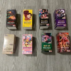 未開封テープ付き　ワンピースカード８BOXセット　双璧の覇者・500年後の未来・新たなる皇帝・王族の血統・Anime25th Collection・メモリアルコレクション・師弟の絆・Heroines Edition