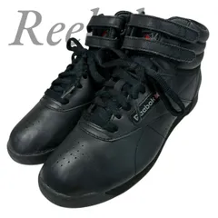 【B4440】 Reebok リーボック スニーカー ハイカット F/S HI フリースタイル ブラック 天然皮革 レースアップ マジックテープ レディース