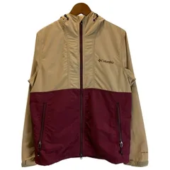 Columbia　ナイロンジャンパー　マウンテンパーカー　切替　無地　ワンポイント　刺しゅう　アウトドア　古着