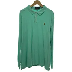 POLO RALPH LAUREN　ポロシャツ　長袖　トップス　無地　ワンポイント　スモールポニー　刺しゅう　オーバーサイズ　古着