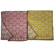 フェイスタオル  花柄  2枚  タオル