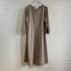 MILK TEA ミルクティー ショート丈 授乳 ワンピース 長袖 トップス マタニティ服 七分袖 五分袖 ベージュ 【未使用品】 レディース