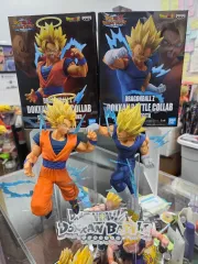 アクリル台座含むドラゴンボール 돗칸バトル 超サイヤ人2 孫悟空+魔人ベジータ セット