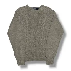 POLO Ralph Lauren ハンドニット グレー ブレンド ニット