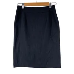 美品 N.Natural Beauty Basic  エヌナチュラルビューティベーシック 無地 オールシーズン スカート ポリエステル ブラック レディース L【古着】【中古】【送料無料】