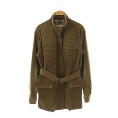 ラコステ LACOSTE ジャケット モーターサイクル コーデュロイ ウエストベルト 42 カーキ /AT ■GY