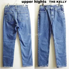 upper hights　アッパーハイツ　THE  KELLY　W74cm / W24 / M　ハイライズ　ストレートデニム　インディゴ　日本製　レディース
