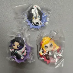 (3個 まとめ) 鬼滅の刃 マグネット フィギュア マスコット2 ガチャ