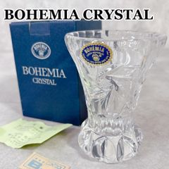 BOHEMIA Crystalボヘミアクリスタル花瓶24%PbOチェコ製 - メルカリ