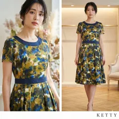 ★美品★KETTY ケティ【1】パーティドレス Aライン ワンピース 日本製 M
