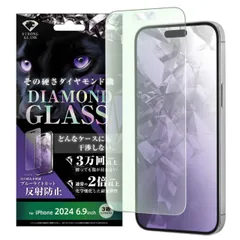 iPhone16ProMax フィルム ガラスフィルム 耐衝撃 ダイヤモンド 10H ブルーライトカット 反射防止 アンチグレア iPhone 2024 6.9inch ３眼 アイホン アイフォン ガラス 画面 保護 シート 平面保護  化学強化 アルミノシリ