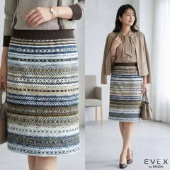 ★美品★EVEX by KRIZIA【42】タイトスカート 日本製 大きいサイズ