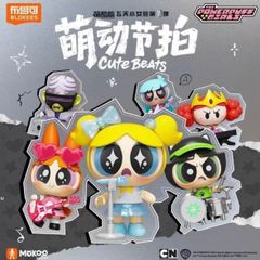 9-Piece Set - Overseas Exclusive Powerpuff Girls Action Figure Assortment Box - Blokees Authentic Buttercup Bliss Figures - Powerpuff Girls Cartoon Network