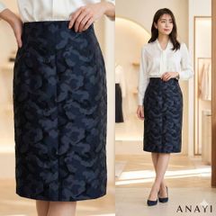 ☆美品☆ANAYI アナイ【36】タイトスカート 迷彩模様 日本製 S 上品