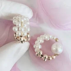 【さとう式公式カフ】バイカラーゴールド【ミニサイズ】まるでイヤリングのようなイヤーカフ・耳輪ゴムや耳たぶ回しで有名・さとう式リンパケアの理論に基づいたイヤーアクセサリー（ビューティーカフ）