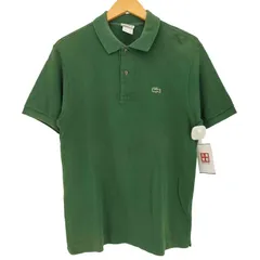ラコステ LACOSTE 90s ワンポイントロゴ 鹿の子 ポロシャツ メンズ  4