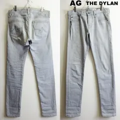 AG　エージー アドリアーノゴールドシュミット　THE DYLAN　W80cm / W30 / M　スリムスキニーデニム　ストレッチ　メンズ　グレー　USA製　美品　Adriano Goldschmied