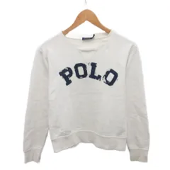 ポロ ラルフローレン POLO RALPH LAUREN トレーナー スウェット ロゴパッチ S 白 ホワイト