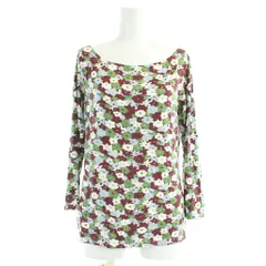 アニエスベー agnes b. カットソー 長袖Tシャツ ボートネック 2 マルチカラー 花柄 1068595 /AP