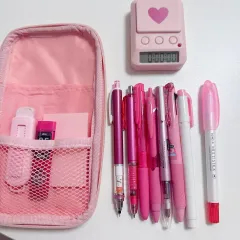 ピンク ムーンライト ドゥレテク ストップウォッチ シグノ ノック式 クルトガ デルガード シャープペンシル Zett