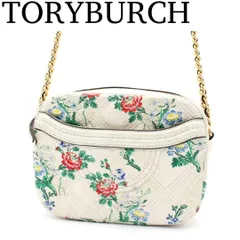 【未使用級】TORY BURCH フレミング 花柄 ショルダーバッグ レザー