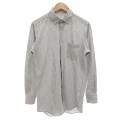 グリーンレーベルリラクシング ユナイテッドアローズ green label relaxing 長袖シャツ カジュアル チェック L グレー 白 ホワイト /GV