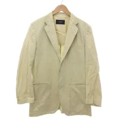 バーバリー ロンドン BURBERRY LONDON テーラードジャケット シングル コットン 背抜き L ベージュ /YJ