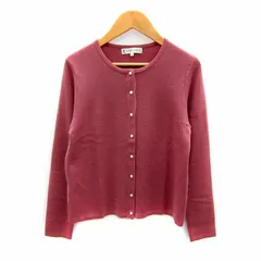 クミキョク 組曲 KUMIKYOKU カーディガン ミドル丈 ラウンドネック 無地 2 ピンク /SY21