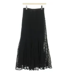 アングリッド UNGRID レースマーメイドスカート ロング コットン F 黒 ブラック 112210807201-01 /AP