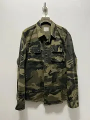 メンズ カモフラ ミリタリー ジャケット L