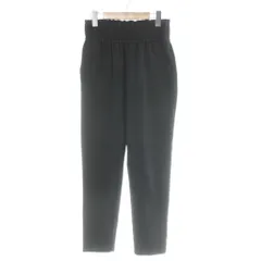 ジャーナルスタンダード JOURNAL STANDARD 22AW ウールライクストレッチワイドパンツ 36 黒 ブラック シャーリングウエスト サイドポケット フルレングス 22030400905030 /AP