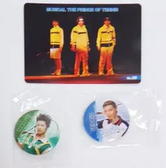 【中古】その他雑貨(男性) シングルスパターン(河村＆亜久津/立海三強) 缶バッジ＆フォトカードセット 「一番くじV ミュージカル テニスの王子様 ～2013夏～」 H賞