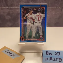 2025 Topps Steven Kwan Jose Ramirez 046/150 Cleveland Guardians Update Series カード