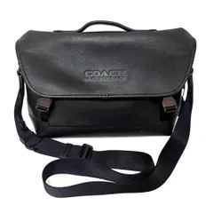 COACH コーチ 2way ショルダーバッグ レザー 革 ブラック 黒 メンズ C2292