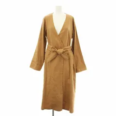 ジャーナルスタンダード JOURNAL STANDARD 20SS MANTECOコットンリネンＶネックコート スプリングコート ダブル ロング ノーカラー ベルト付き F キャメル 20020400700010 /KU