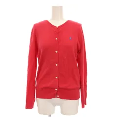 ポロ ラルフローレン POLO RALPH LAUREN カーディガン ニット 長袖 M ピンク レッド /YM