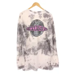 ステューシー STUSSY Globe Td L/S Tee Tシャツ ロンT カットソー 長袖 XL グレー /KH