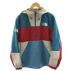 ザノースフェイス THE NORTH FACE マウンテン アノラック MOUNTAIN ANORAK マウンテンパーカー プルオーバー ロゴ M マルチカラー 青 ブルー 白 ホワイト 赤 レッド NA3BM02C /AN67