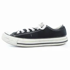 コンバース CONVERSE ALL STAR OX スニーカー ローカット 靴 シューズ 24.5cm 黒 ブラック 白 ホワイト M9166 /OU