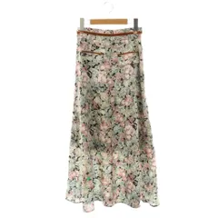ミーアンドミークチュール me&me couture スカート ロング フレア 花柄 0 マルチカラー /HK