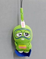 [Used] Plush Mascot/Plush Badge: Gachapin (Snowboarding) "Coca-Cola Original Gachapin Connectable Mini Plush Mascot Winter Sports Edition"