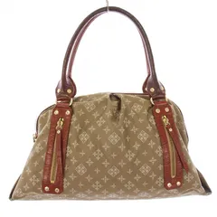 ラシット RUSSET トートバッグ ハンドバッグ ナイロン レザー 切替 モノグラム 総柄 ベージュ 茶 ブラウン /BB