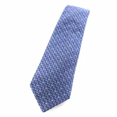 フェンディ FENDI ネクタイ 総柄 シルク 青 /TK ■OH